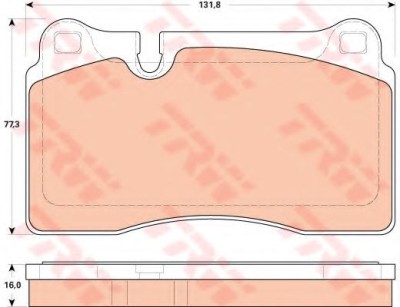 Set placute frana,frana disc AUDI TT (8J3) (2006 - 2014) TRW GDB1912 foto