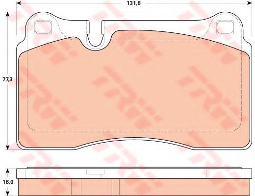 Set placute frana,frana disc AUDI TT (8J3) (2006 - 2014) TRW GDB1912