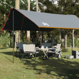 Prelata de camping gri portocaliu, 460x305x210 cm, impermeabila