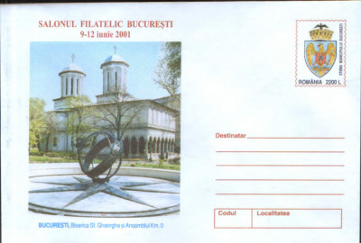 Intreg post plic nec 2001- Biserica Sf.Gheorghe si ansamblul Km 0 Bucuresti foto