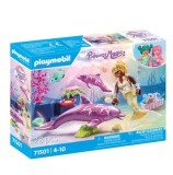 Set figurine Playmobil Mermaids - Sirena cu delfini