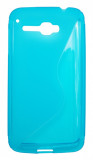Husa silicon S-line albastra pentru Alcatel One Touch X&#039;Pop (OT-5030, OT-5035D, OT-5035E, OT-5035Y)