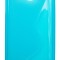 Husa silicon S-line albastra pentru Alcatel One Touch X&#039;Pop (OT-5030, OT-5035D, OT-5035E, OT-5035Y)