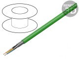 Cablu de rețea Cat.5e 2x2x22AWG Verde 6,2mm