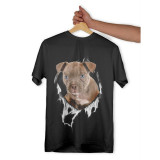 Tricou personalizat dama &quot;PITBULL&quot;, Negru, Marime M