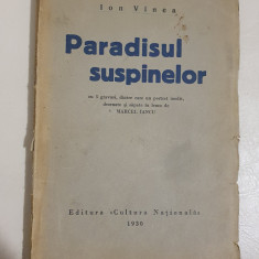 Ion Vinea - Paradisul suspinelor , cu 5 desene de Marcel Iancu , 1930 , editia 1