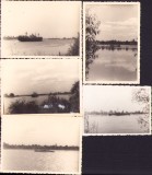 M847N Military and cargo ships on river in France, 1945, batch of 5 photos