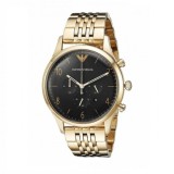 Emporio Armani AR1893, Beta Ceas Bărbați 43mm Cronograf Baterie Cu Brățară Din Metal Aurie