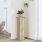 vidaXL Suport de plante, stejar sonoma, 33x33x100 cm, lemn prelucrat 852980