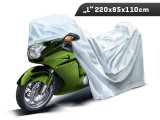 Husa Moto Exterior Marimea &amp;quot;L&amp;quot; 220X95X110 Cm, 3 Straturi, Reflectoare Carmotion 86379