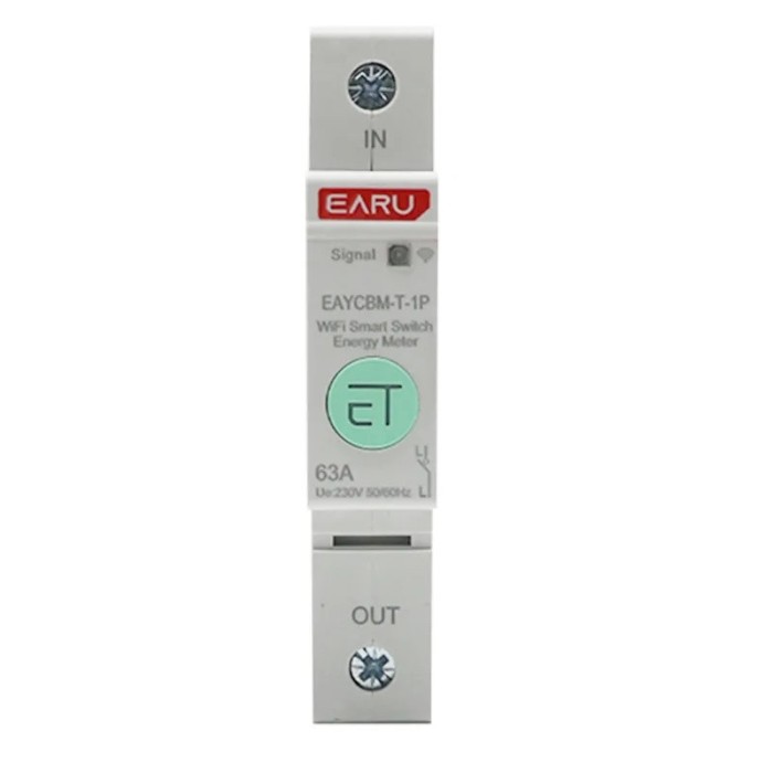 Siguranță inteligentă Tuya WiFi 25A &ndash; 1P