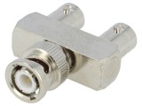 Adaptor T BNC Soclu x2 BNC Mufă Furcă