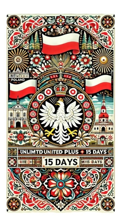 eSIM Poland, Unlimited Plus, 15 Days
