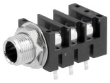 Conector Jack 6,3mm Stereo cu &Icirc;ntrerupător