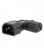Adaptor alimentare IEC-320-C14 la IEC-320-C13 la 90 grade spre, Valueline