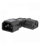 Adaptor alimentare IEC-320-C14 la IEC-320-C13 la 90 grade spre, Valueline