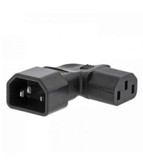 Adaptor alimentare IEC-320-C14 la IEC-320-C13 la 90 grade spre dreapta Valueline VLEP11904B foto