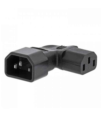 Adaptor alimentare IEC-320-C14 la IEC-320-C13 la 90 grade spre foto