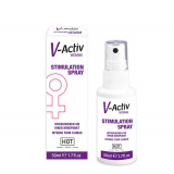 Spray Stimulator Pentru Femei V-Activ, 50 ml, Hot
