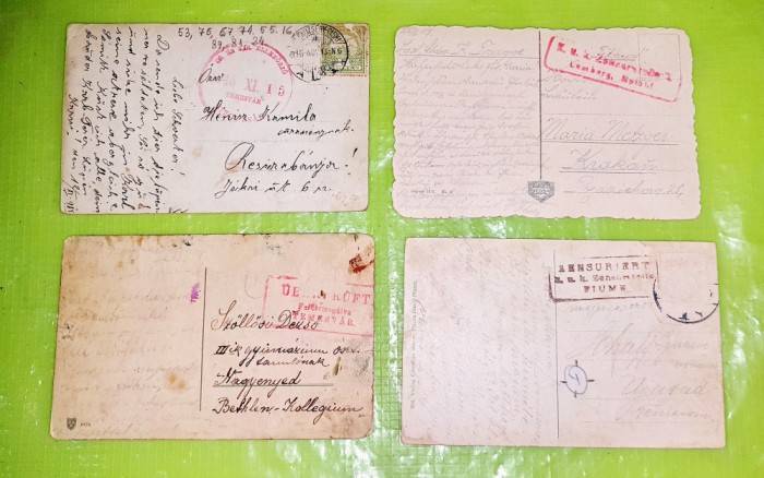 F846-ww1-Carti Postale 1razboi trimise din militari din front 1915-1919.Pret/buc