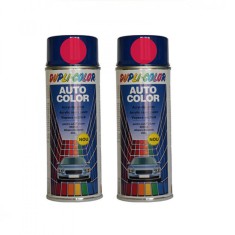 Pachet 2 x Vopsea spray auto Skoda rosu corrida Dupli Color 350 ml