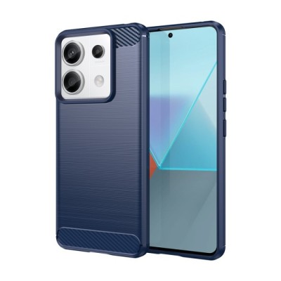 Husa pentru Xiaomi Redmi Note 13 Pro 5G / Poco X6 - Techsuit Carbon Silicone - Blue foto