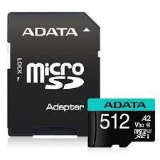 Card memorie 512GB Premier Pro MICROSDXC, R/W up to 100/80 MB/s, with Adapter &amp;quot;AUSDX512GUI3V30SA2-RA1&amp;quot; (timbru verde 0.03 lei) foto