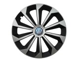 Cumpara ieftin Set 4 capace roti Fame Gri-Negru cu inel R14, pentru gama auto Volkswagen, Autohelix MSA