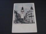 Carte Poștală Vintage Germania - Freiburg &quot;Martinsthor&quot; Poarta Medievală cu Turn și Ceas (posibil din perioada 1900-1940)