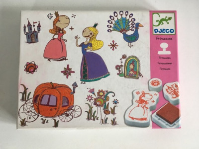 Joc cu 10 stampile cu tema printese: Princesses, marca DJECO, foto