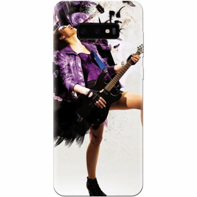 Husa silicon pentru Samsung Galaxy S10 Lite, Rock Music Girl foto