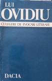 LUI OVIDIU. CELEGERE DE EVOCARI LITERARE-NICOLAE LASCU
