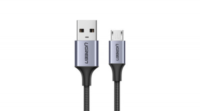 Ugreen Cablu de date și &amp;icirc;ncărcare USB - micro USB 1m - gri (60146) foto