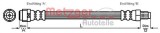 Conducta / cablu frana MERCEDES CLS (C219) (2004 - 2011) METZGER 4114085