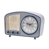Cumpara ieftin Ceas masa Radio Retro fier gri natur 23 x 8,5 x 16 cm