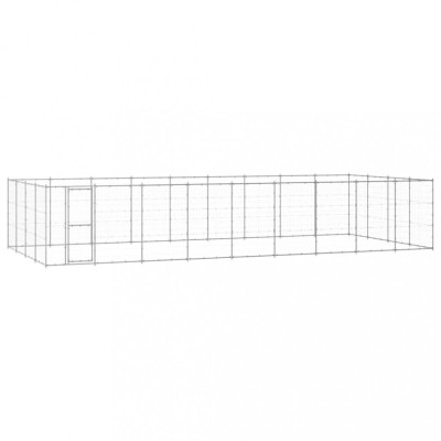 Padoc pentru c&amp;acirc;ini de exterior, 43,56 m&amp;sup2;, oțel galvanizat foto