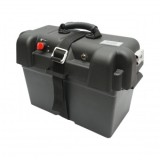 Cutie baterie auto 12V cu voltmetru DC 6-30V, intrerupator alimentare 100A, priza bricheta, afisaj LCD, 2xUSB 360x180x235mm