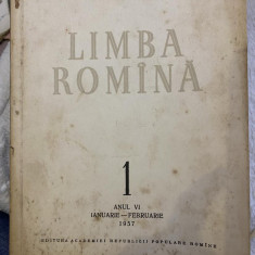 Revista Limba Romana Romina, anul VI, nr. 1, 1957 ianuarie-februarie