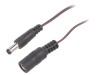 Cablu DC 5,5/2,5 Mufă și Soclu Drept Negru 2x0,35mm2, Bq Cable