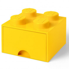 LEGO Cutie depozitare LEGO 2x2 cu sertar, galben Quality Brand