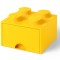 LEGO Cutie depozitare LEGO 2x2 cu sertar, galben Quality Brand