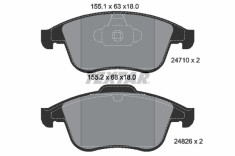 TEXTAR 2471001 Q+ set placute frana,frana disc