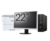 Pachet Calculator Second Hand DELL OptiPlex 7080 SFF, Intel Core i5-10500 3.10 - 4.50GHz, 8GB DDR4, 256GB SSD + Monitor 22&amp;quot; + Imprimanta Brother