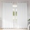 vidaXL Perdele cu perdele 2 pcs Alb pur 245x140cm Poliester 4107606