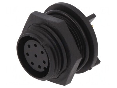 Conector Circular Soclu Mamă 8 PIN IP68 125V foto
