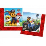 Set 20 servetele party Paw Patrol Let&#039;&#039;s Roll, 33 x 33 cm, Godan