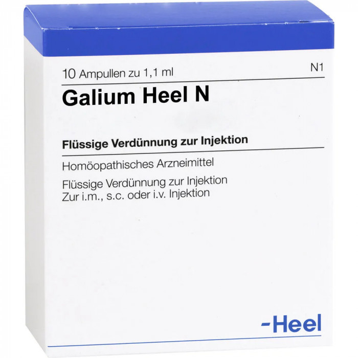 Supliment, Heel, Galium, Adjuvant in Detoxifierea Organismului, 10 fiole x 1.1ml
