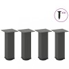 VidaXL Picioare pentru măsuță de cafea, antracit, 4 buc., 30-32 cm, oțel 4012462
