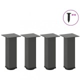 VidaXL Picioare pentru măsuță de cafea, antracit, 4 buc., 30-32 cm, oțel