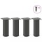 vidaXL Picioare pentru măsuță de cafea, antracit, 4 buc., 30-32 cm, oțel 4012462